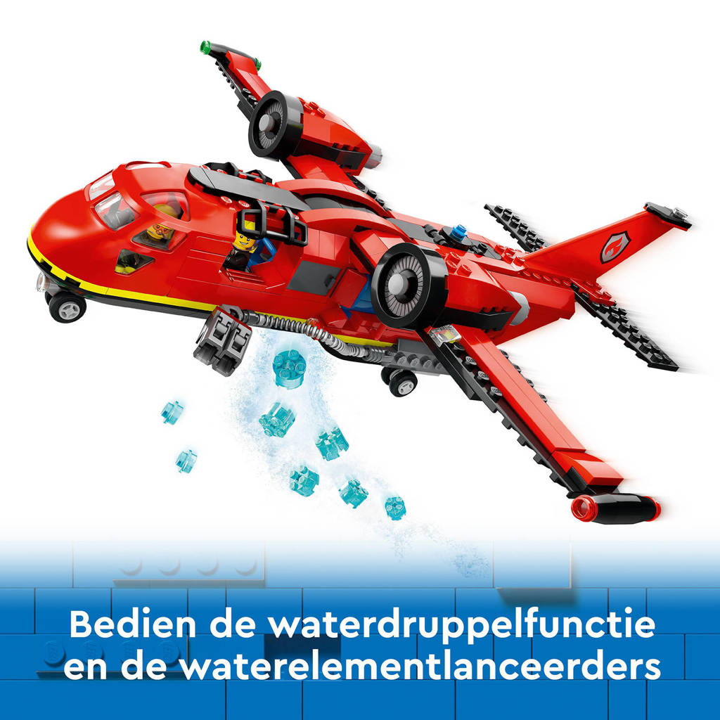 leuke setBrandweervliegtuig Brandweer Speelgoed voor Kinderen vanaf 6 jaar 60413