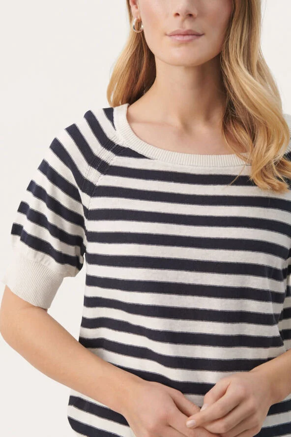 Part Two GlenniePW PU Dark navy stripe
