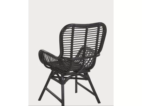 Sapporo - Chaise en rotin noir