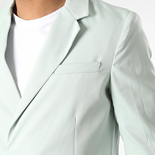 Ensemble Veste Blazer Et Pantalon Chino Vert Clair