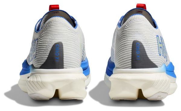 Chaussures Running Hoka Cielo X1 Blanc/Bleu/Rouge Unisexe