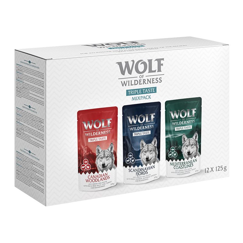 Wolf of Wilderness Triple Taste 12 x 125 g