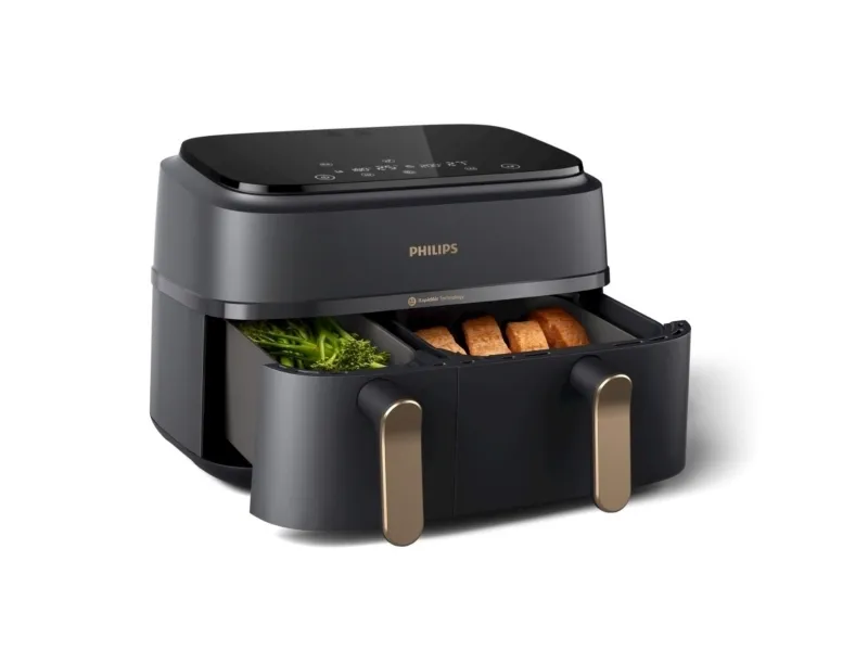 Philips Series 3000 NA352 - Varmluftsrister - 9 liter - 2.75 kW - trækulsgrå/kobber