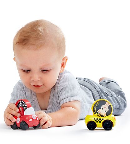 Sophie la Girafe Autos - 2er-Pack - Rot/Gelb