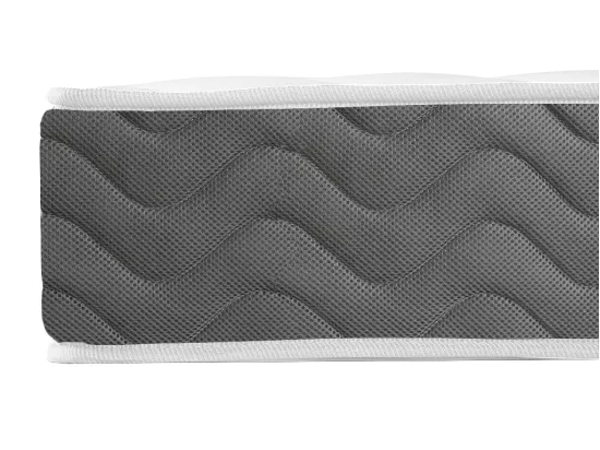 Ensemble 140 x 200 cm sommier coffre naturel clair + matelas mousse HD mémoire de forme et tissu 3D respirant ép.18cm - HEAVEN de YSMÉE