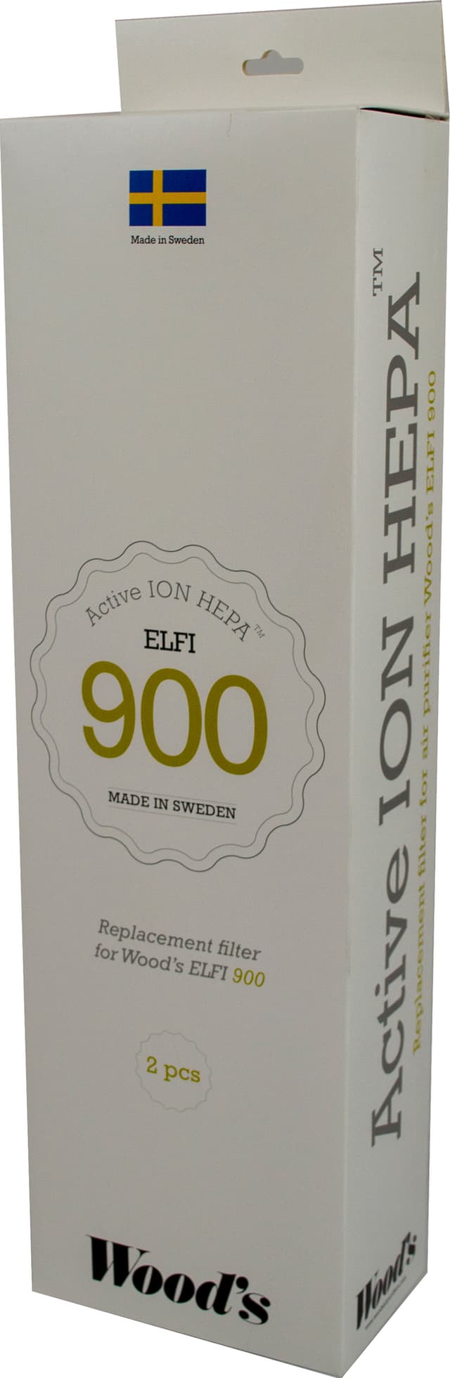 Woods Active ION HEPA filtre til luftrenser WHE901 (2-pk)