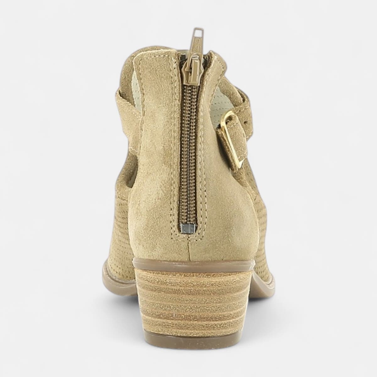 Bottines Femme en cuir taupe
