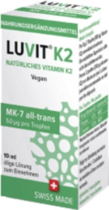 LUVIT K2 Natürliches Vitamin Tropfen, 10 ml