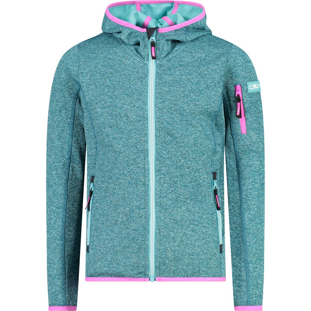 CMP Fix Hood Fleecejacke Kinder hawaian acqua