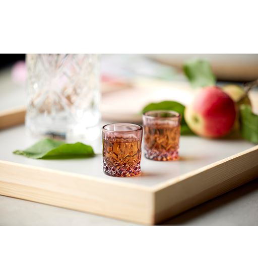 Lyngby Glas Sorrento 4-pak Shotglas, Pink, 4 cl