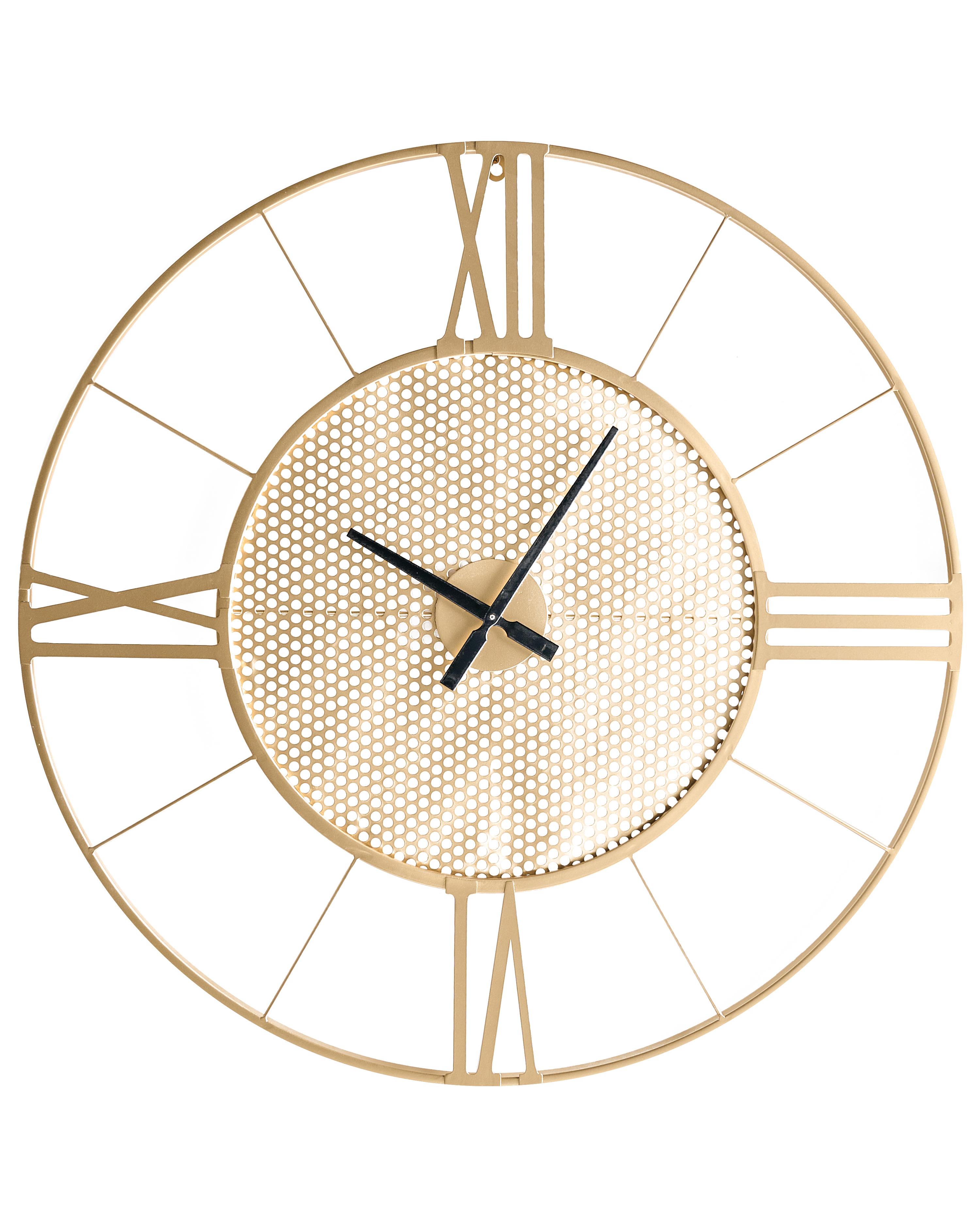 Wandklok BLAMERE 80 cm Metaal Goud