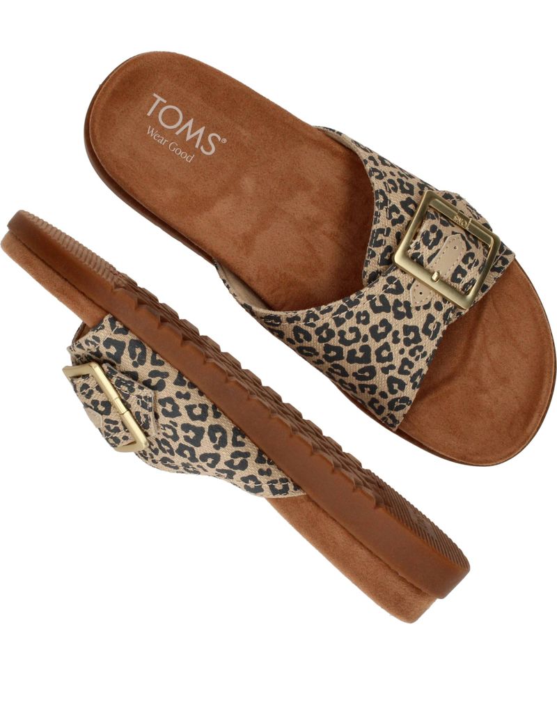 Toms Marin Slide Slippers Beige Dames