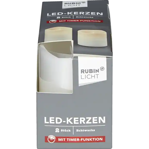 LED Kerzen Rustik mini weiss