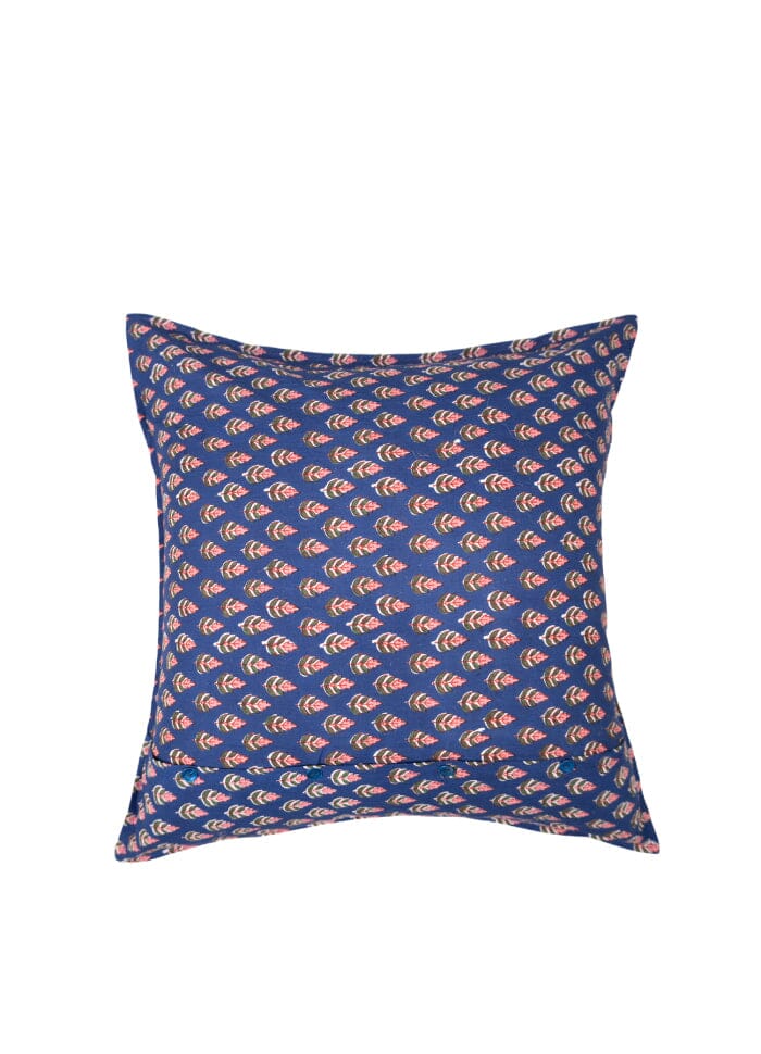Black Colour Bcflora Cushion Cover blue icon