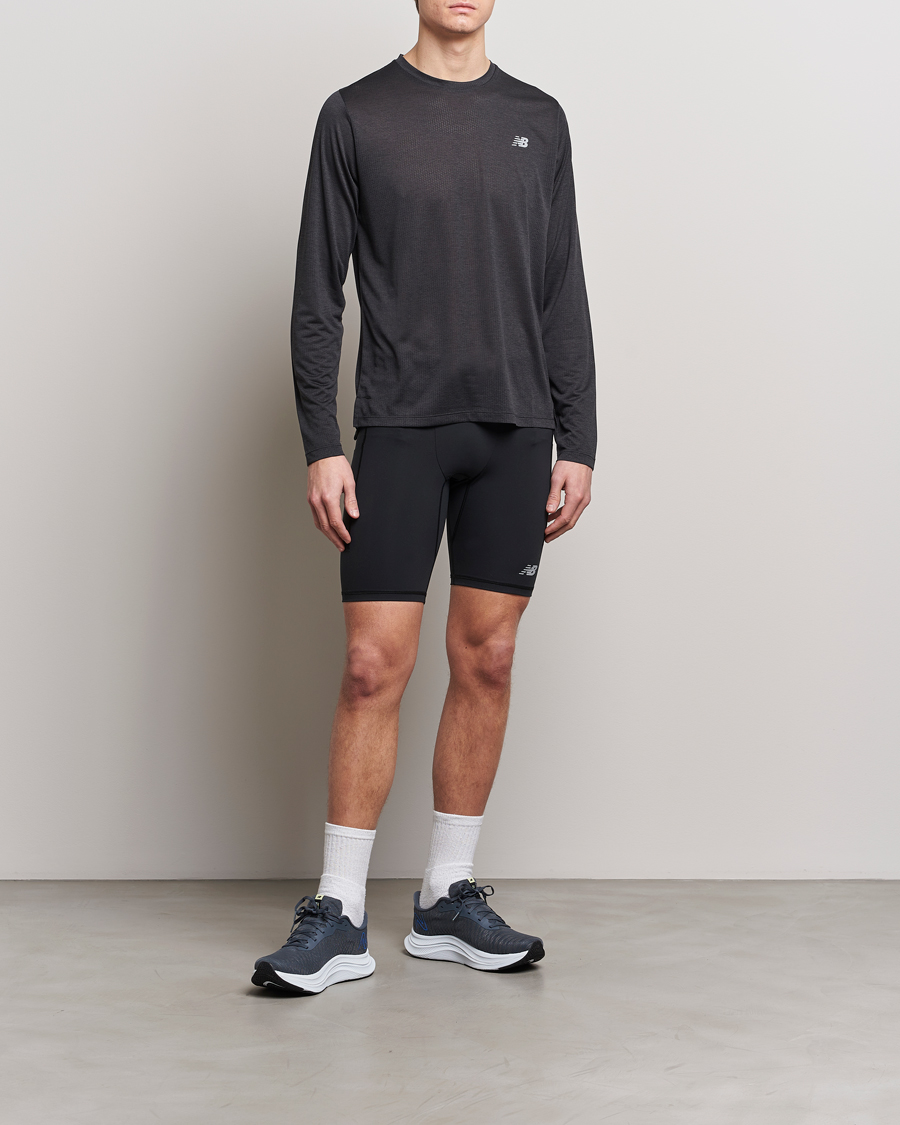 New Balance Running Athletics Long Sleeve T-Shirt Black