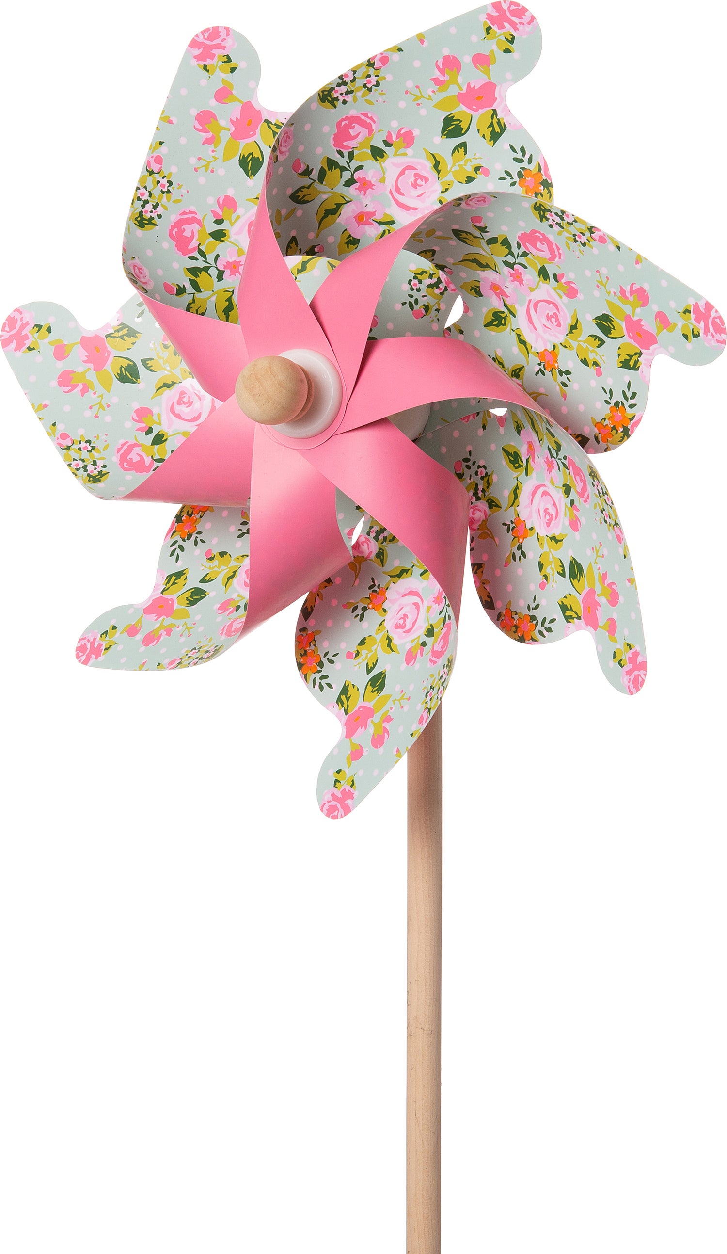 Intratuin tuinsteker windmolen bloem roze D 42 H 110 cm