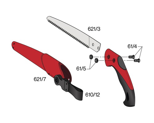 Felco takkenzaag/tuinzaag met 24 cm steun