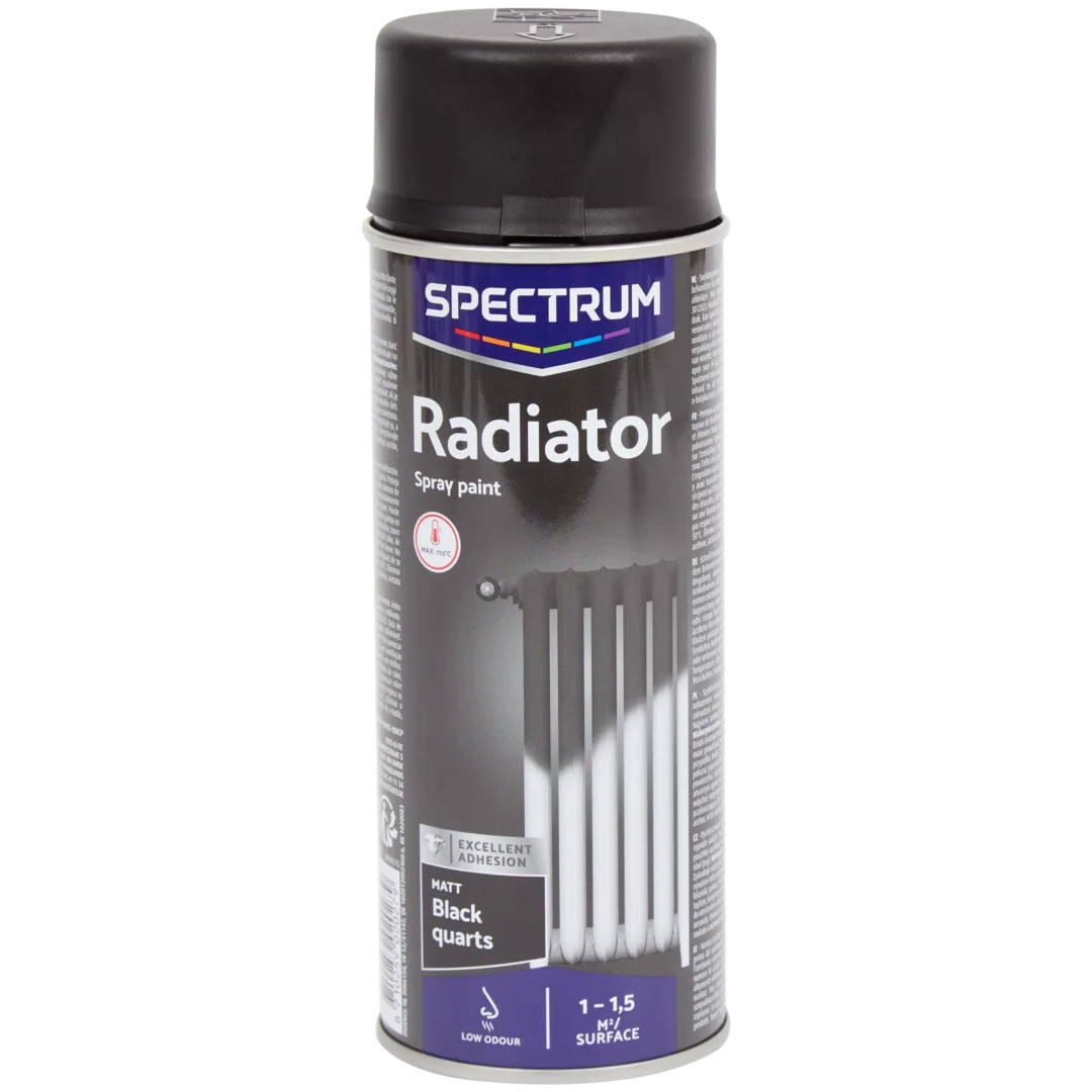 Spectrum matte radiatorlak zwart 400 ml