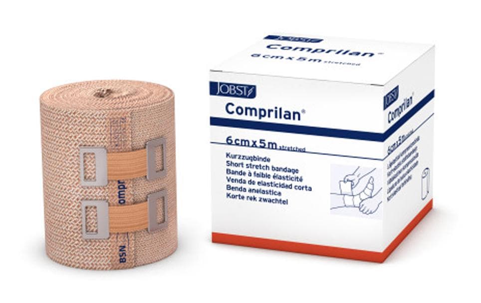 Comprilan Kurzzugbinde 12 cm x 5 m 1 StückKompressionsbinde aus Baumwolle