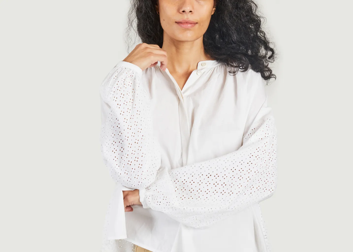 Chemise avec broderie anglaise Ava Skall Studio