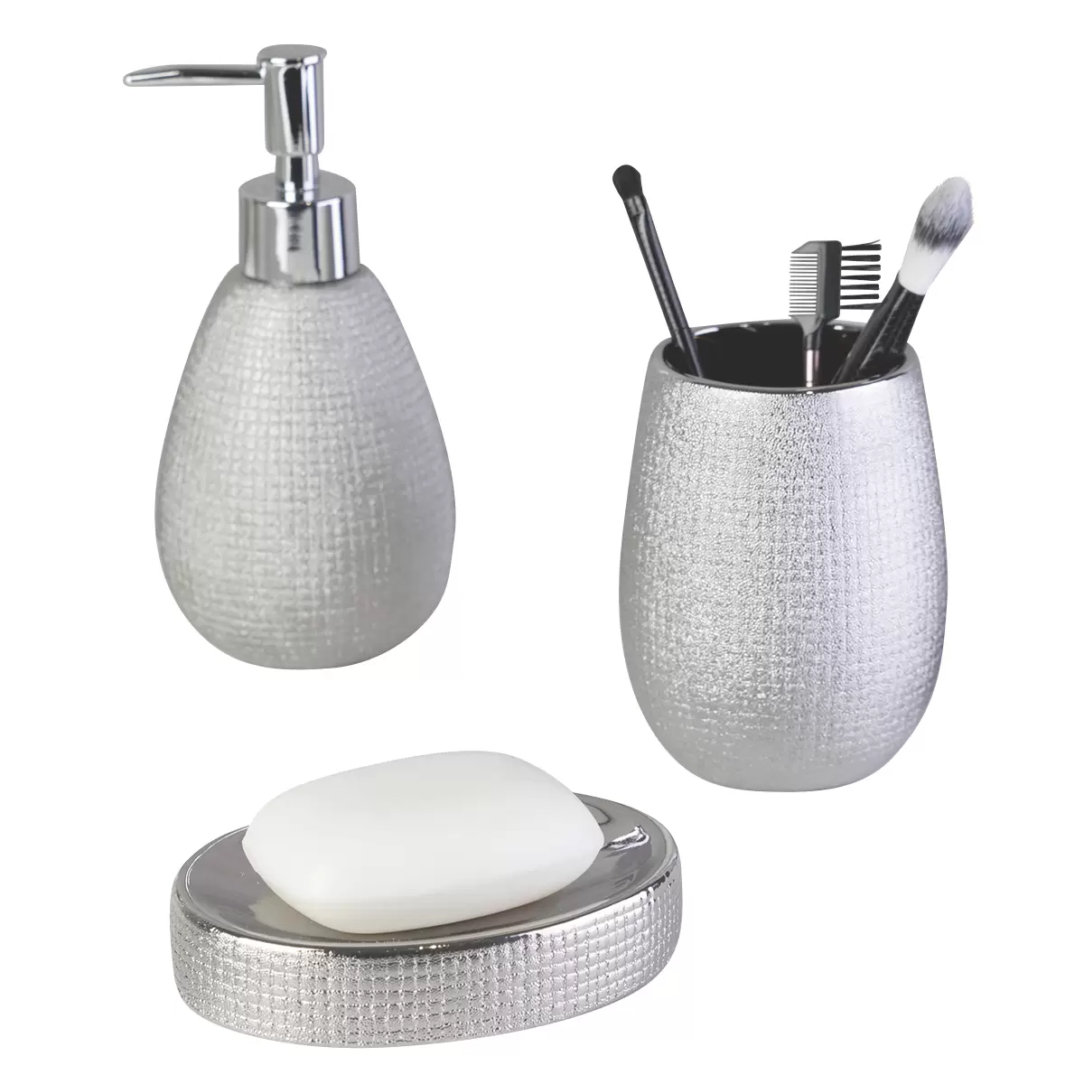 Zahnputzbecher Hollywood silber Silber