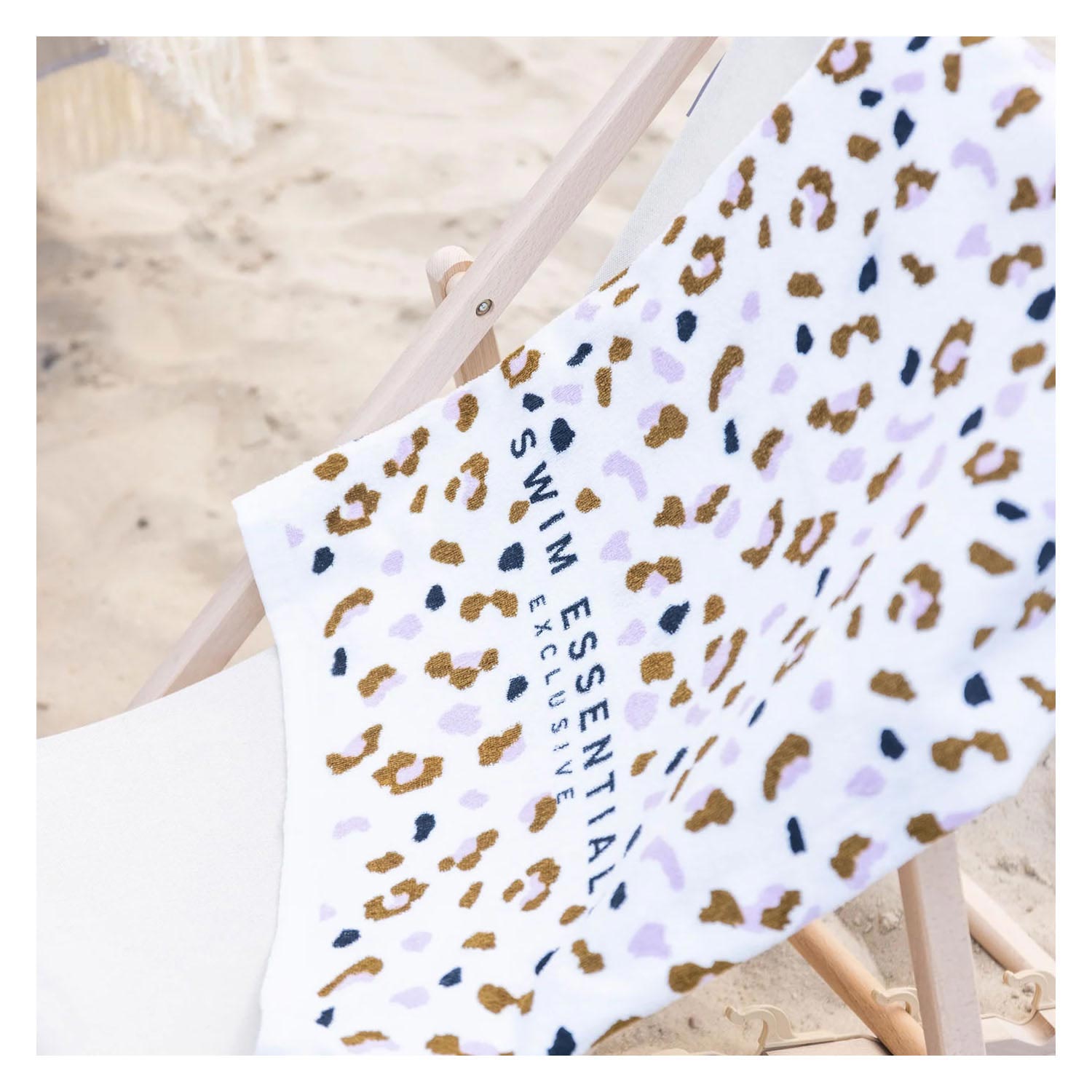 Swim Essentials Katoenen Strandlaken Panterprint