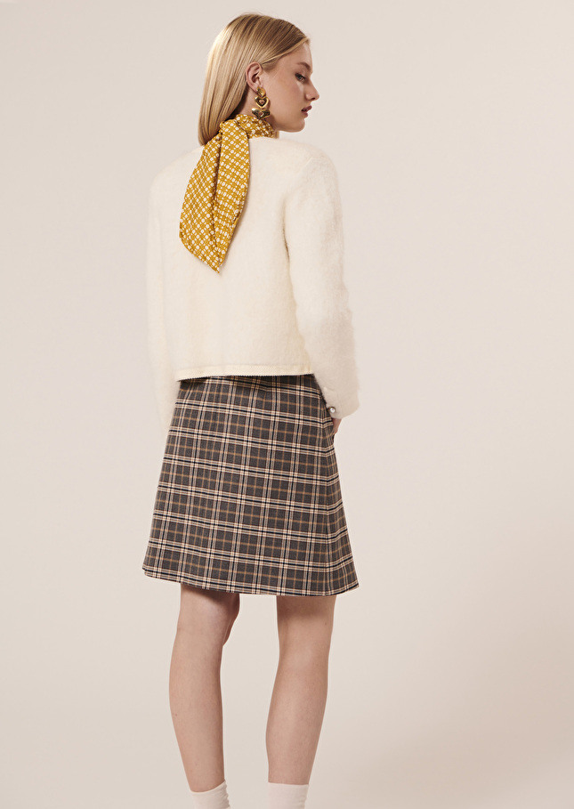 Gilet Guestécru en maille mohair et laine