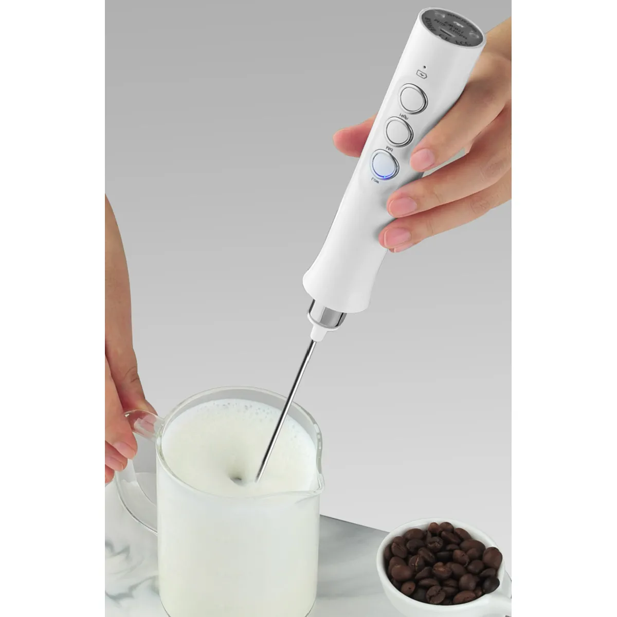 Universal Mélangeur à Lait 3 Modes USB - Noir