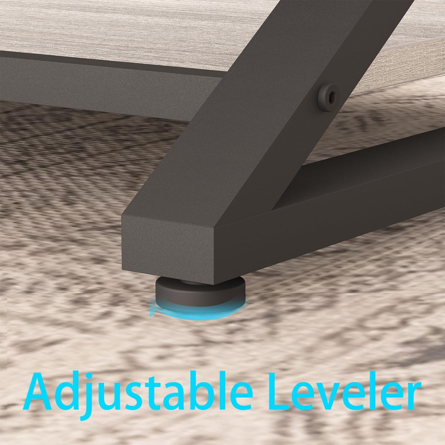 HSH Couchtisch mit Stauraum Grau Wohnzimmertisch Industrielles Holz und Metall Teetisch Rechteckiger Sofatisch für Wohnzimmer Büro Schlafzimmer 120B cm