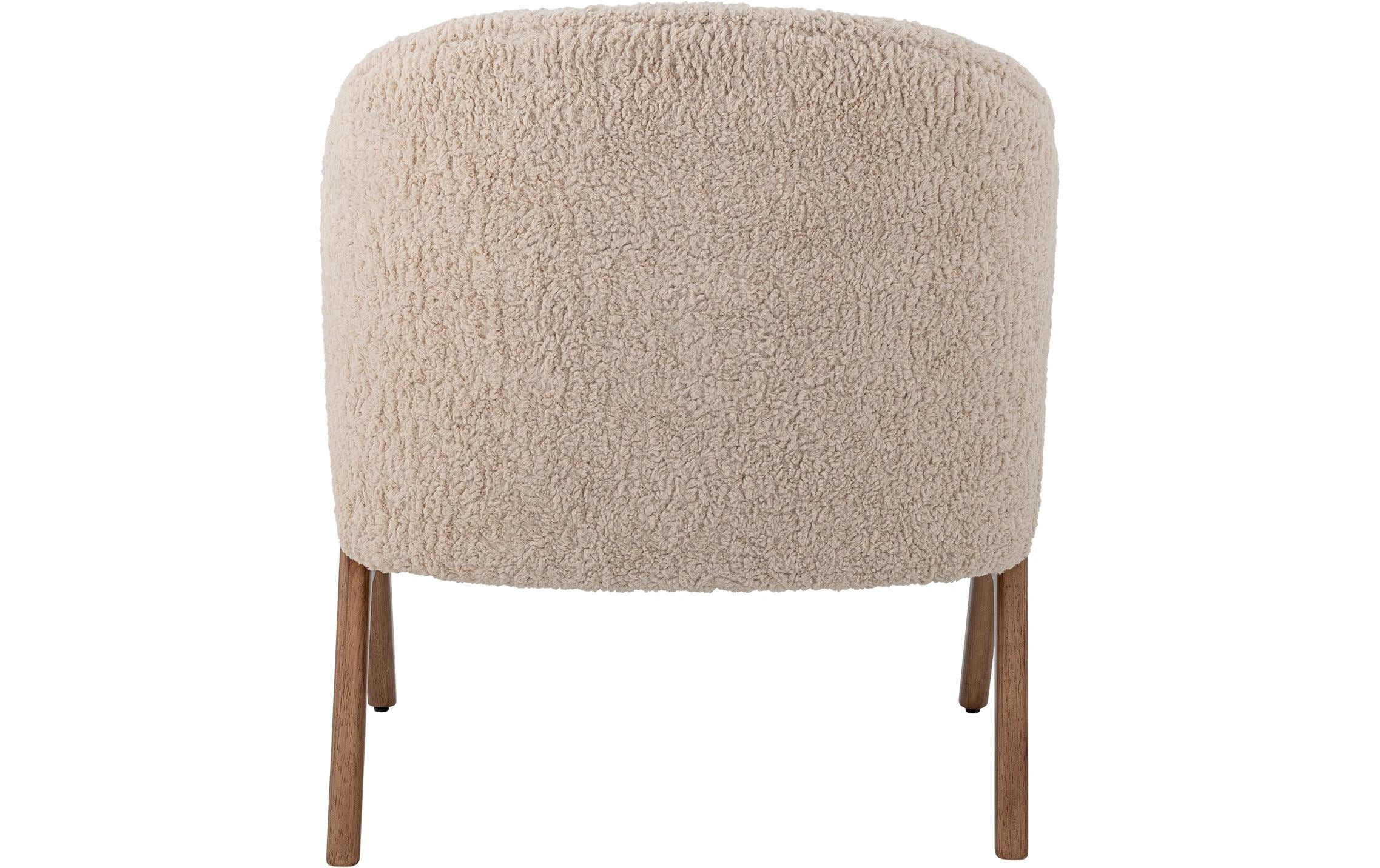 Sessel Camino Holz/Textil, Beige<br>Loungesessel