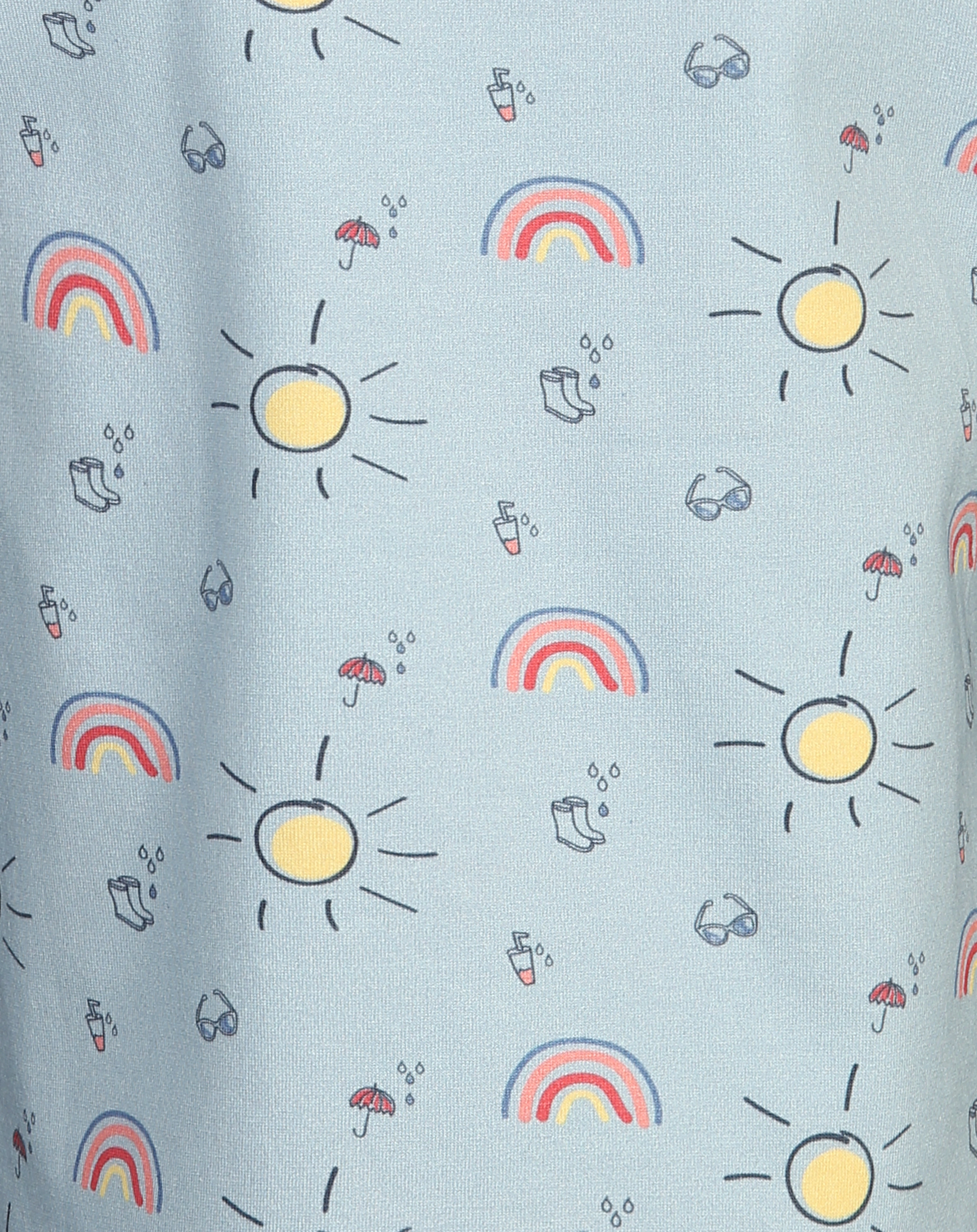 T-Shirt HAPPINESS in hellblau