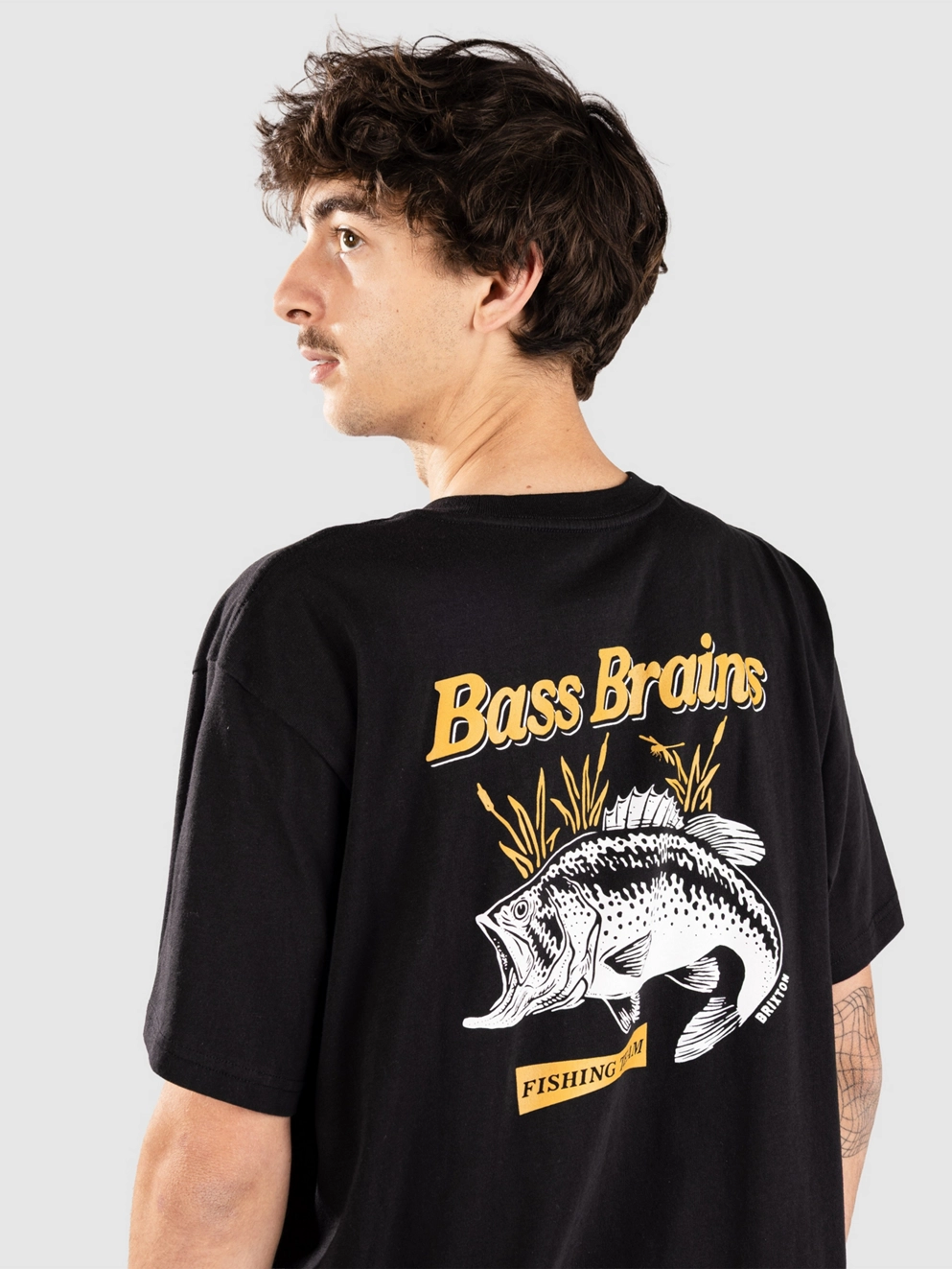 Brixton Bass Brains T-Shirt black