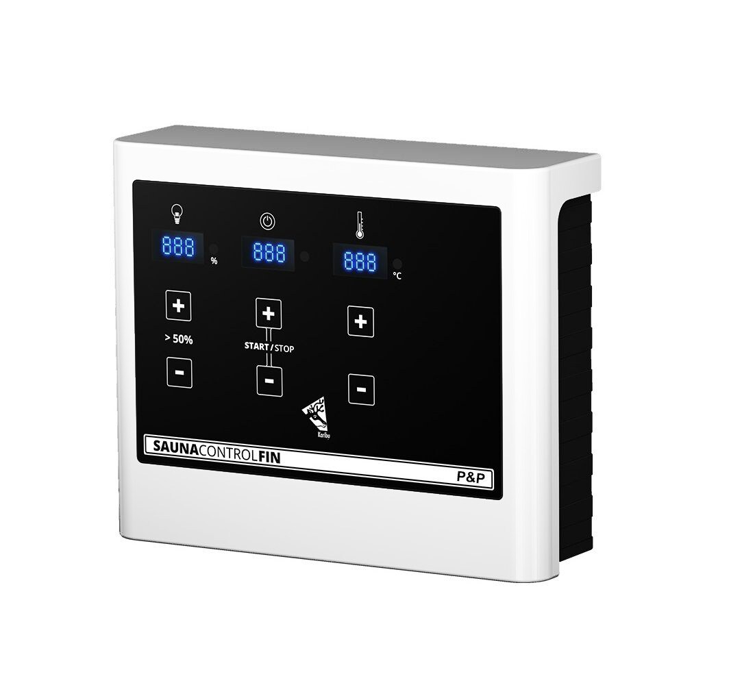 Karibu Saunaofen 3,6 kW PnP SET mit Steinen und Strg. Easy