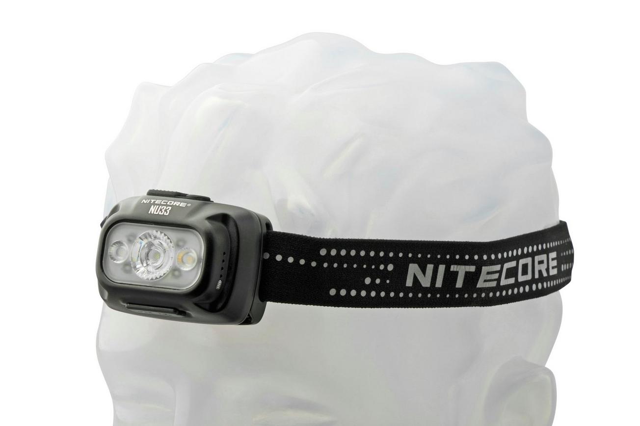 Nitecore NU33, zwart, oplaadbare hoofdlamp