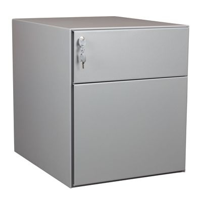 Caisson mobile métallique monobloc – 2 tiroirs - silver
