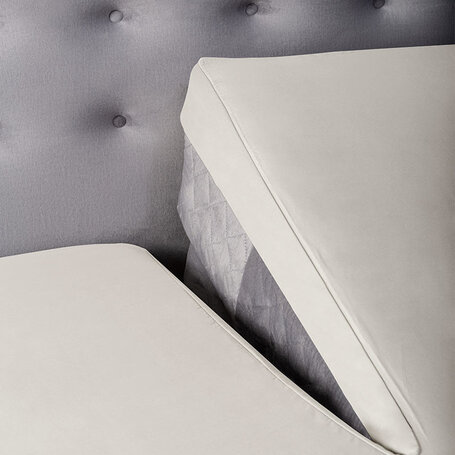 Hoeslaken Satijn - Splittopper - Creme