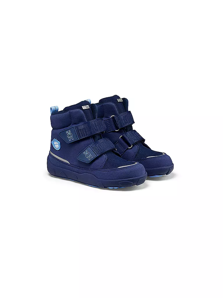 AFFENZAHN Kinder Winterstiefel VEGAN COMFY Bär dunkelblau
