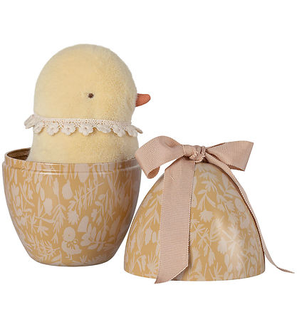 Maileg Ostereier m. Hühner-Teddybär - Cream Yellow