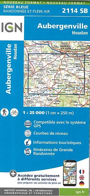 IGN - 2114 SB AUBERGENVILLE HOUDAN 1 25 000