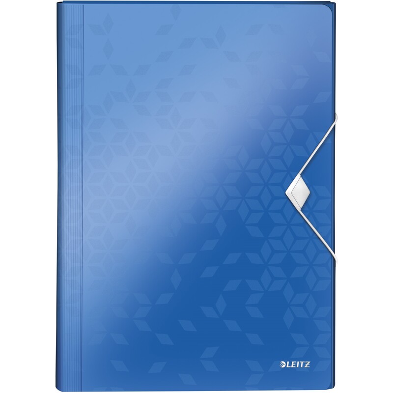 Leitz Fächermappe WOW, 6 Fächer, A4, blau