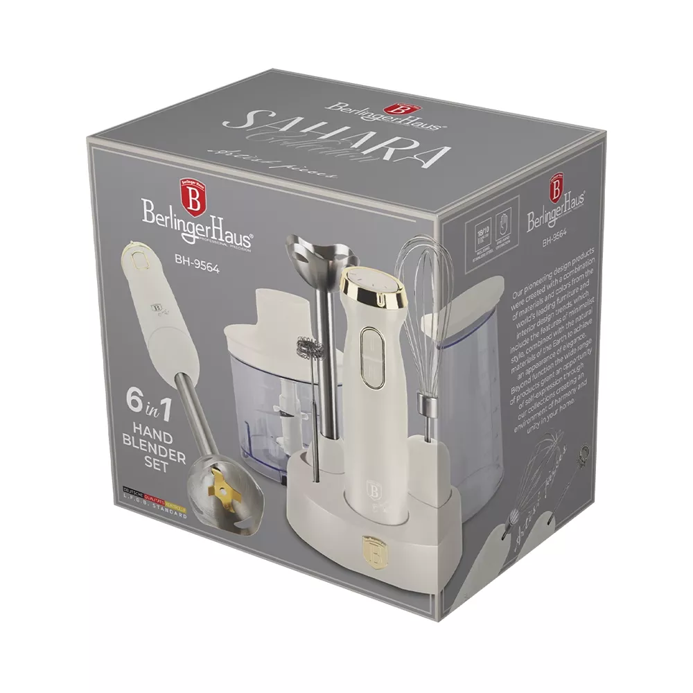 Berlinger Haus 6-teiliges Stabmixer-Set Sahara Collection