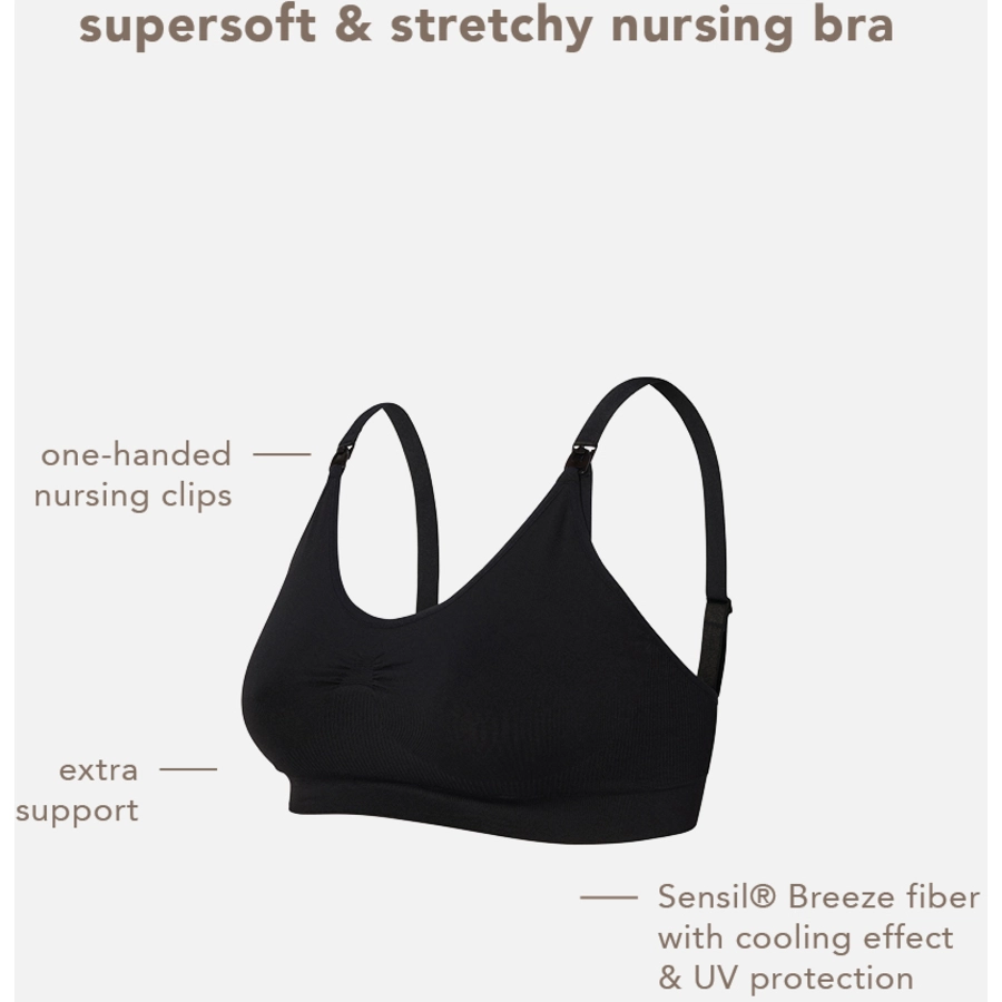 Noppies Nahtloser Still-BH Hura Sensil® Breeze Black