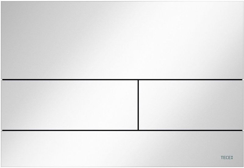TECE - Square II - Drukplaat - Wit Glans - RVS
