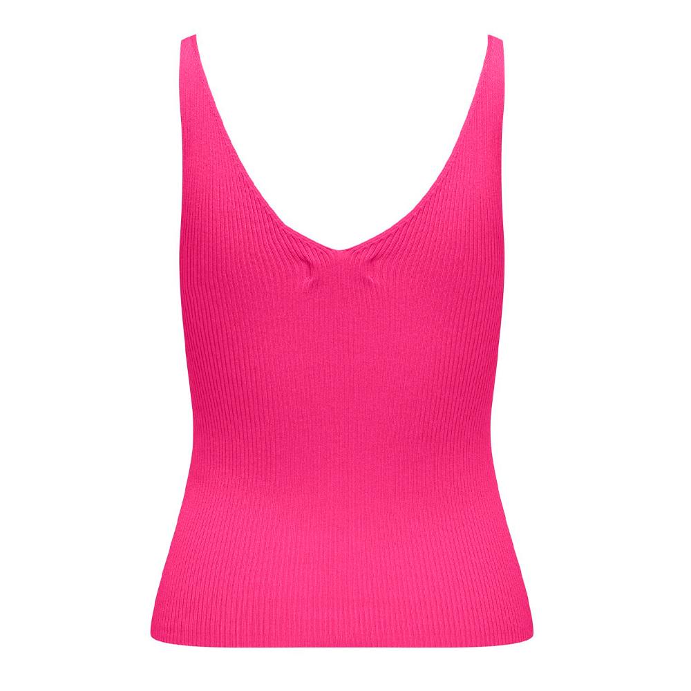 JDY Débardeur en Maille Rose Fushia Femme JDY NANNA