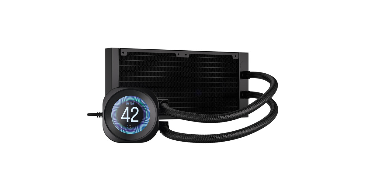CorsairNAUTILUS 240 RS LCD CPU-vloeistofkoeler waterkoeling  (Zwart)