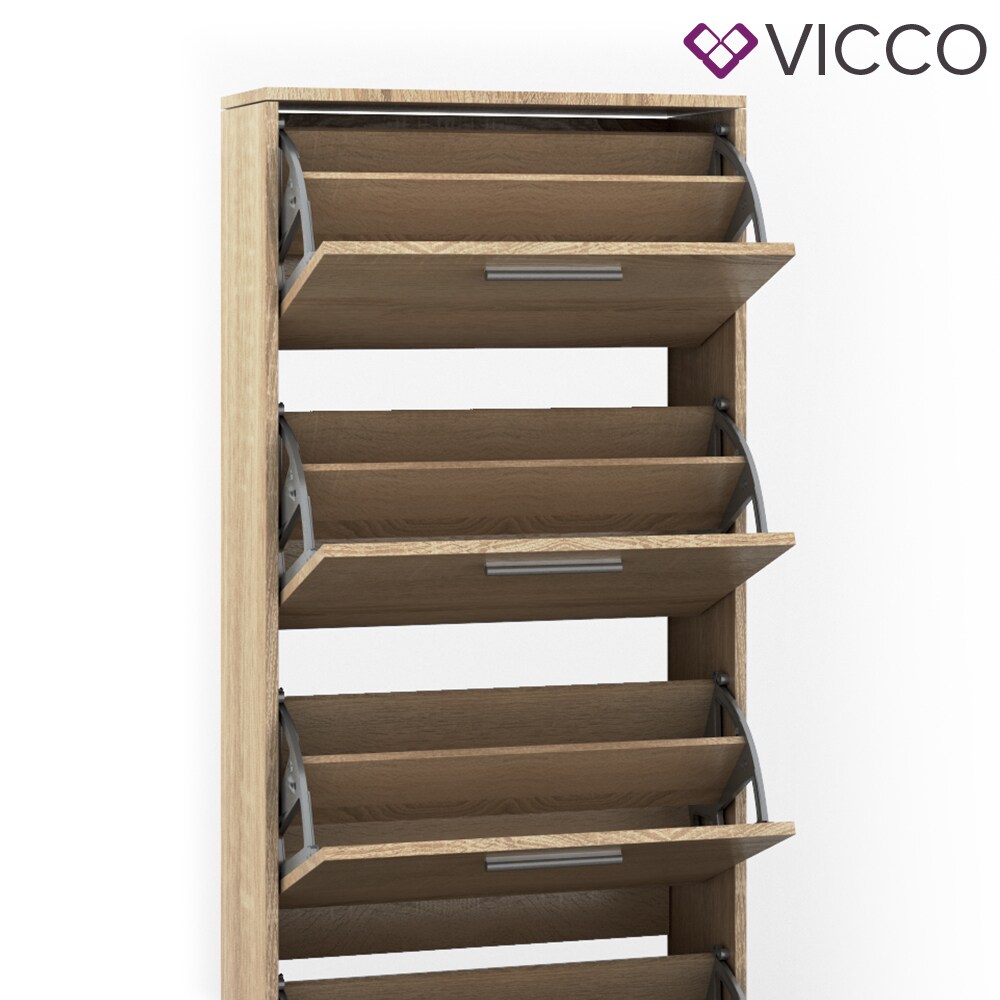 Vicco Schuhschrank Gizmo Schuhkipper Schuhregal Regal 5 Fächer Sonoma