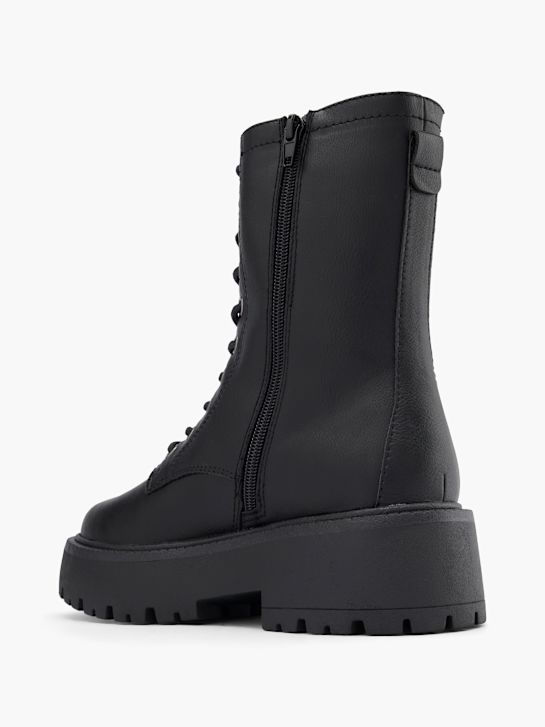Catwalk Schnür-Stiefelette Schwarz