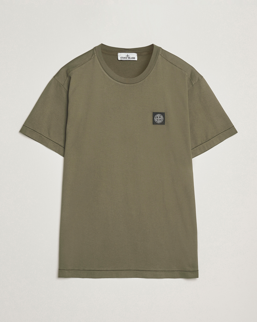 Stone Island Garment Dyed Cotton Jersey T-Shirt Military Green