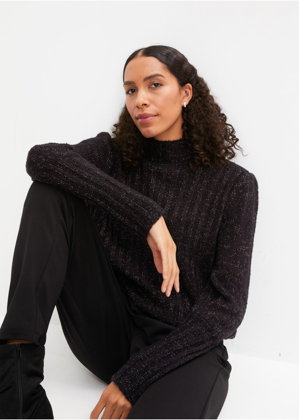 Pull avec effet brillant