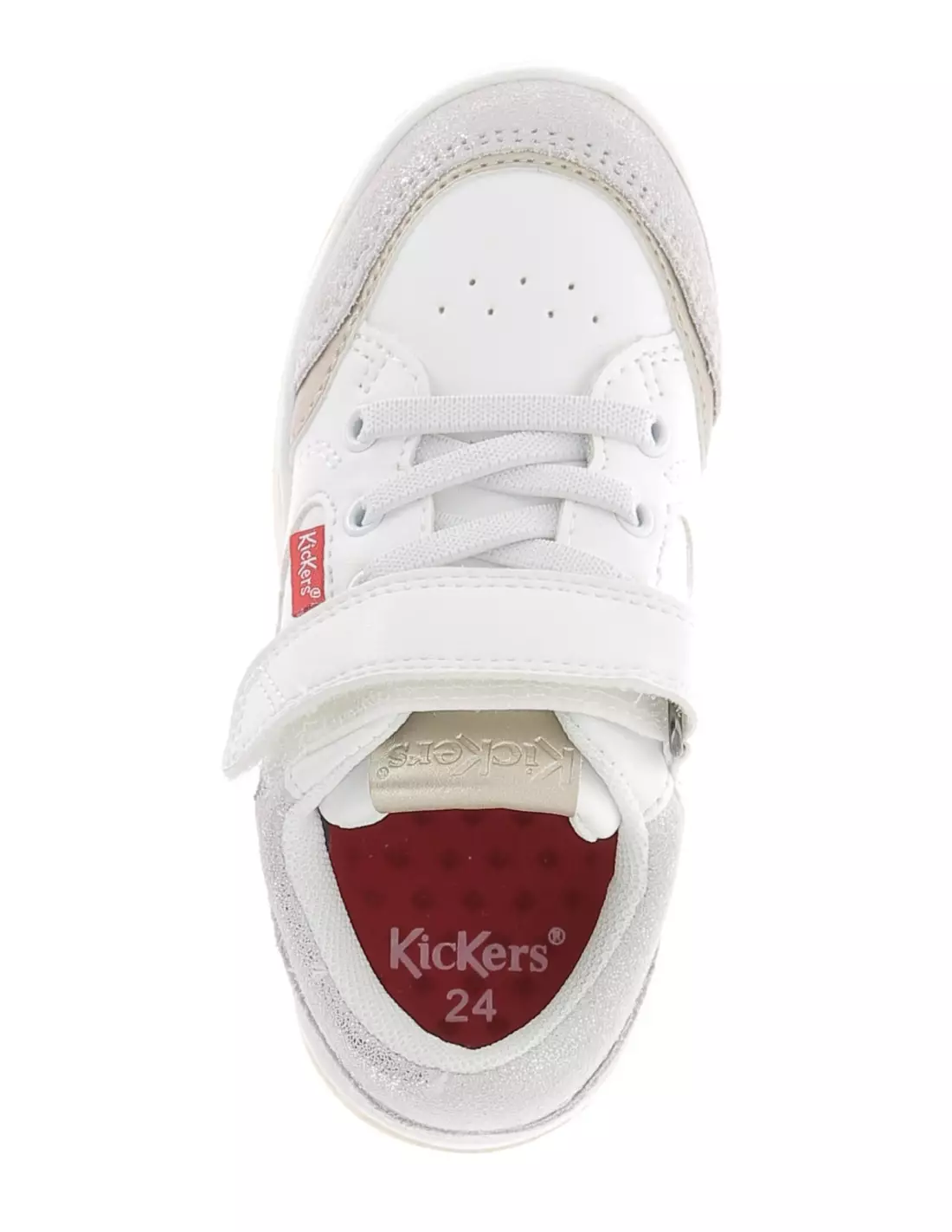 KICKERS KOUIC - Baskets BLANCARGENTOR